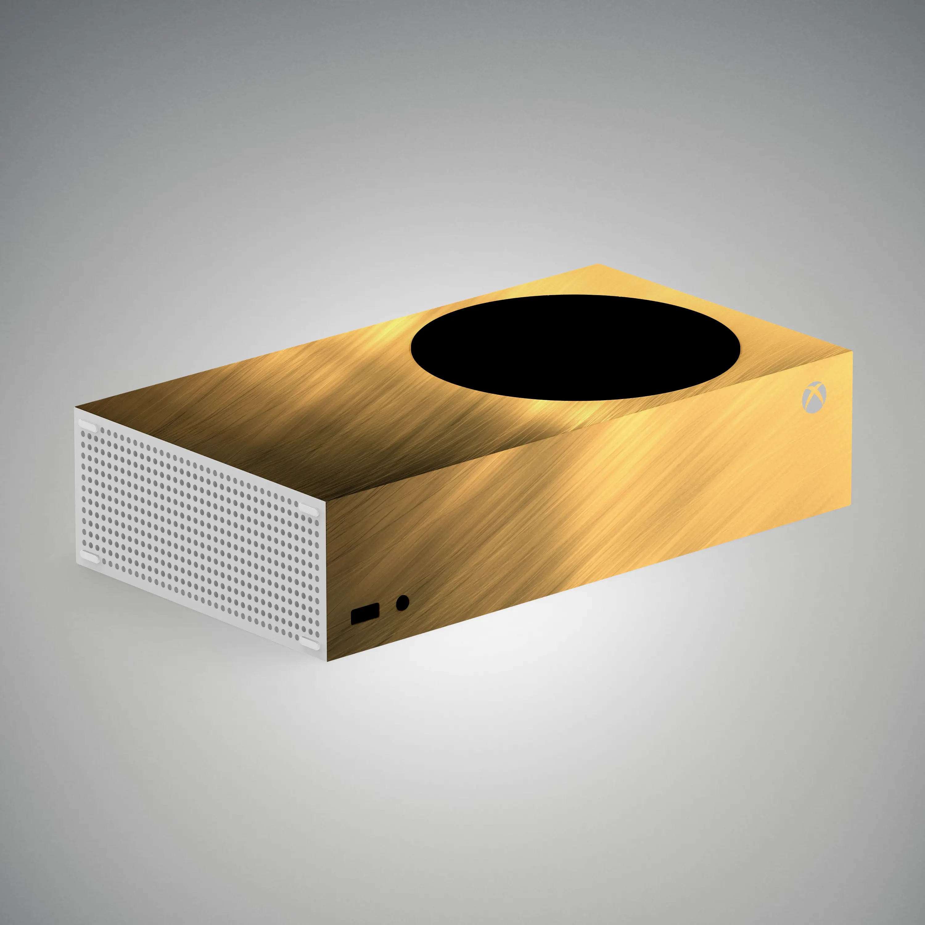 Brushed Gold Xbox Series S Console Vinyl Skin