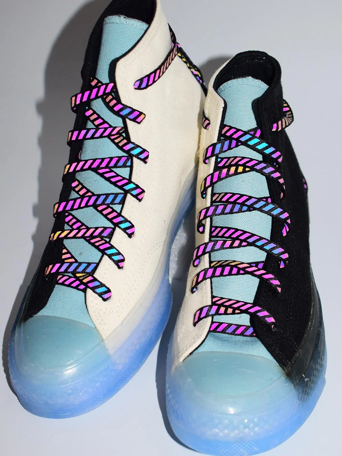 Reflective Lace Shoes, Fashionable Athletic Shoes Shoelaces, Casual Sports Running Sneaker Shoes Laces, Shoes Accessories for Women & Men