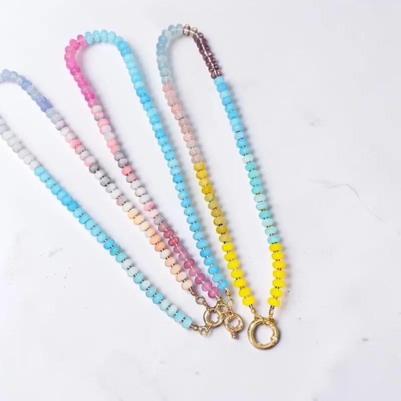 Beaded Candy Necklace - Customizable with Charms