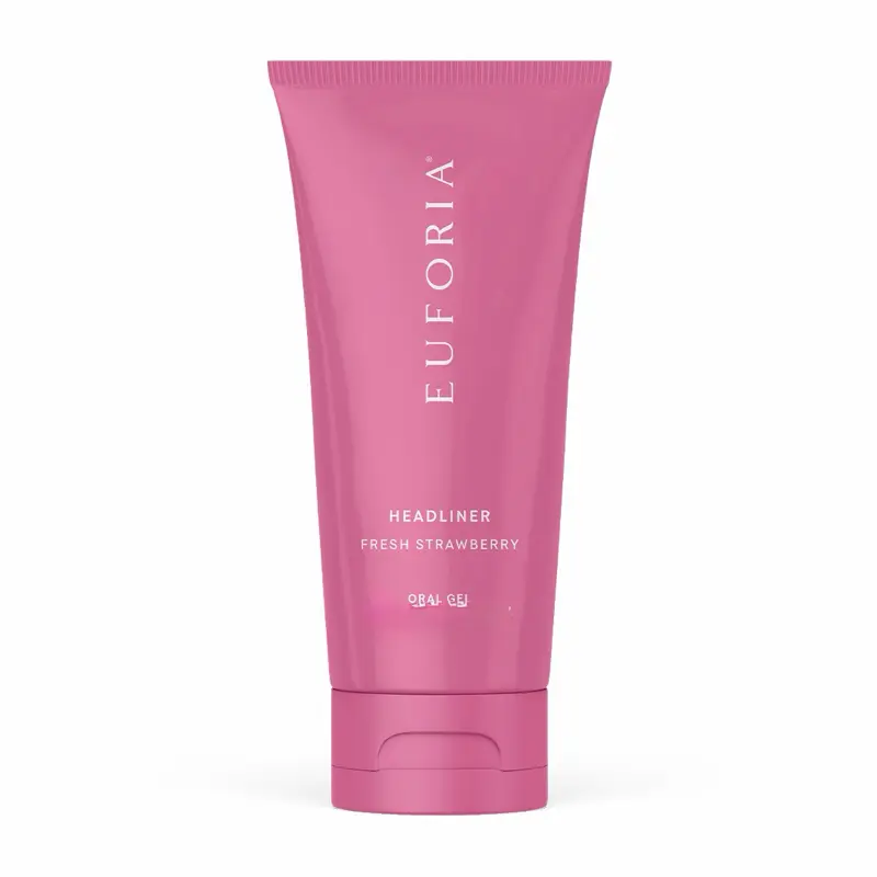Euforia Strawberry Oral Gel – 3 fl oz (90 ml), Alcohol-Free Oral Care Gel, Gentle Daily Use, Fresh Fruity Sweetness, Lightweight Texture, Clean Mouth Feel