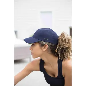 Navy Blue Satin-Lined Baseball Hat