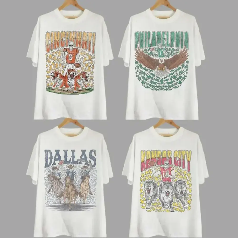 Retro all teams football t shirt, sport t shirt, alabama football, texas football, new york hockey, boston, womenswear, menswear, streetwear, underwear, Gildan 5000 Unisex
