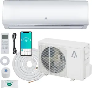 Gaomon 9000 BTU Smart WiFi Split-Type Inverter Ductless Air Conditioner - Wireless Appliances, R454B Gas, 19 SEER2, 115V, Cooling-Heating Heat Pump, Pre-Charged Condenser, Installation Kit, Covers Up to 450 SqFt