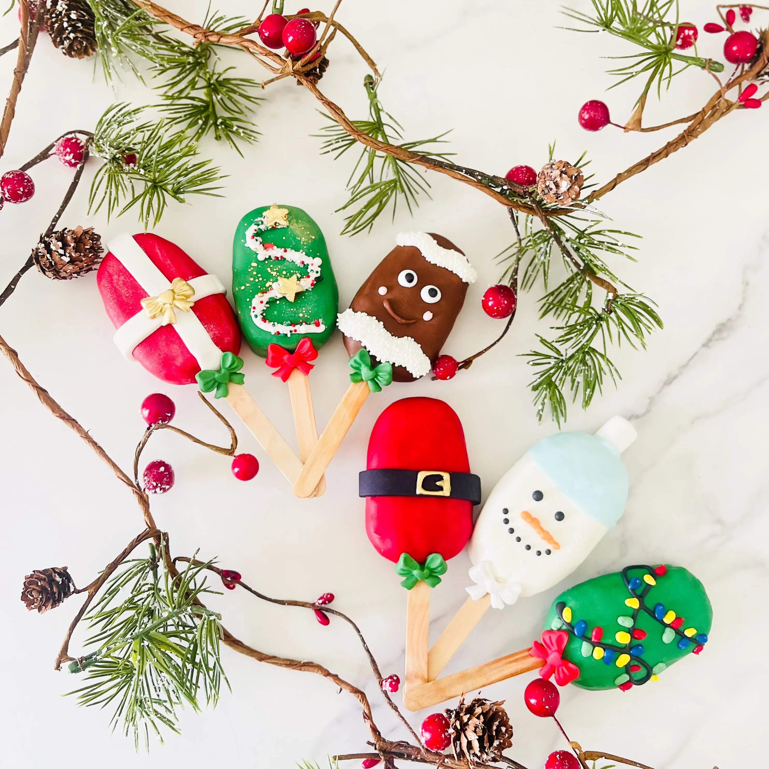 Christmas Character Cakesicles
