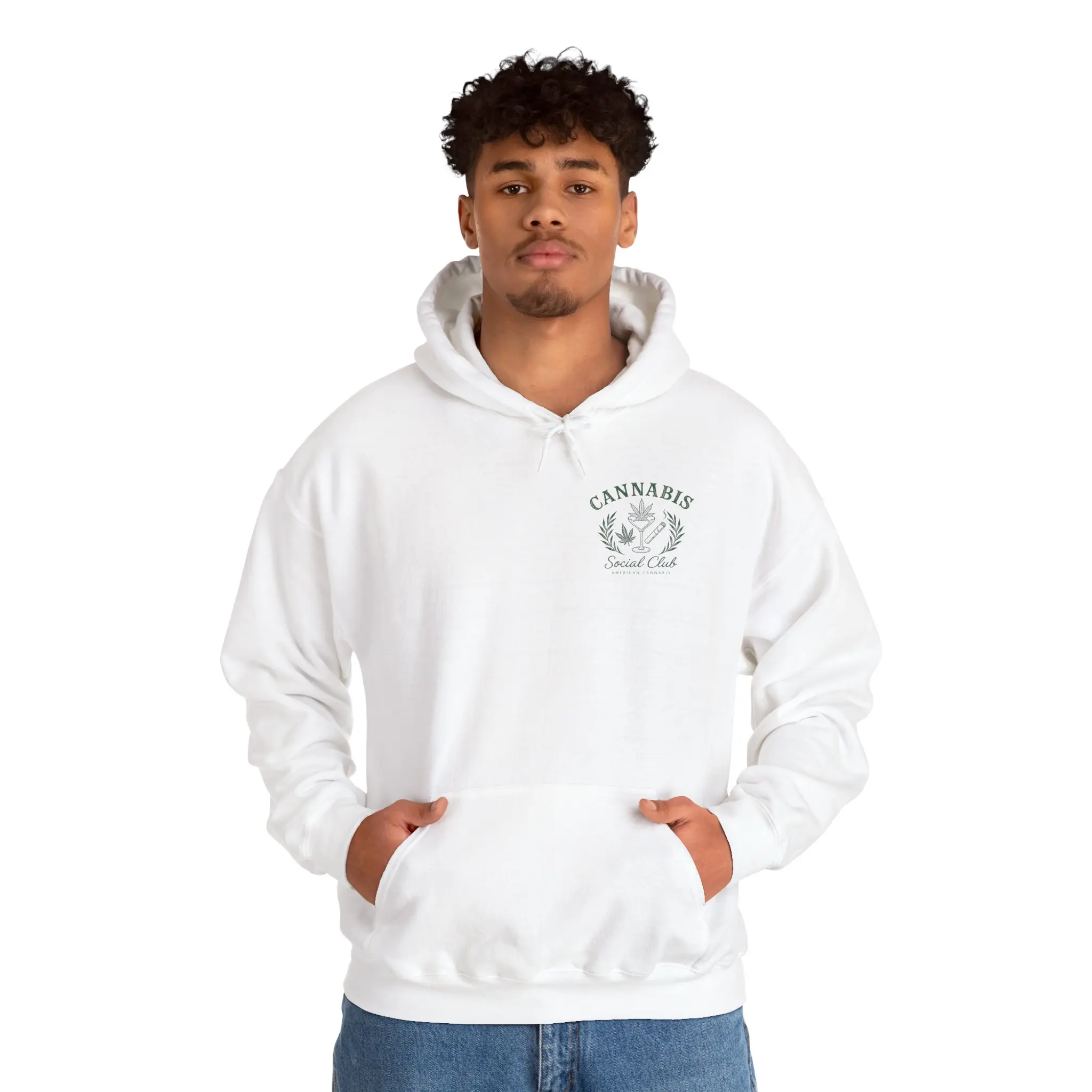 Cannabis Social Club Hoodie | Retro Weed Hoodie | Vintage Cannabis Graphic Hoodie