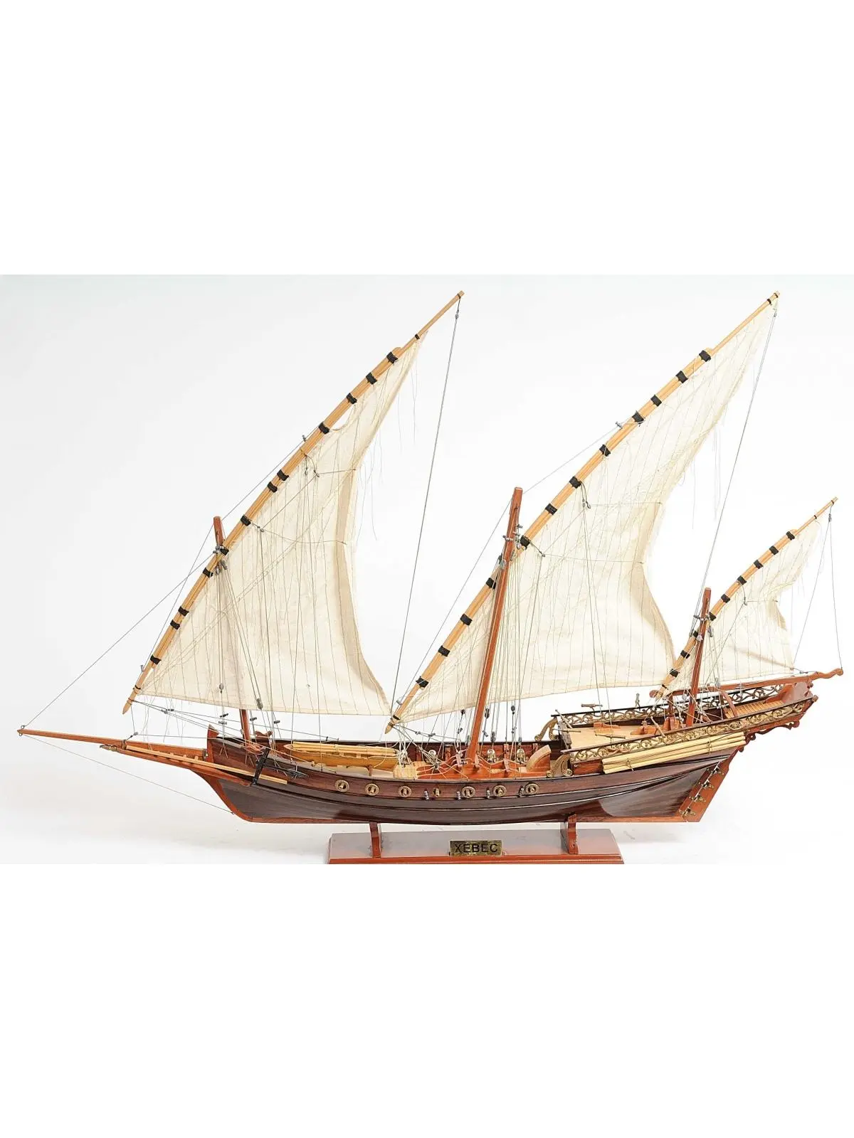 HomeRoots 364268 Wooden Xebec - 7 x 35 x 27 in.