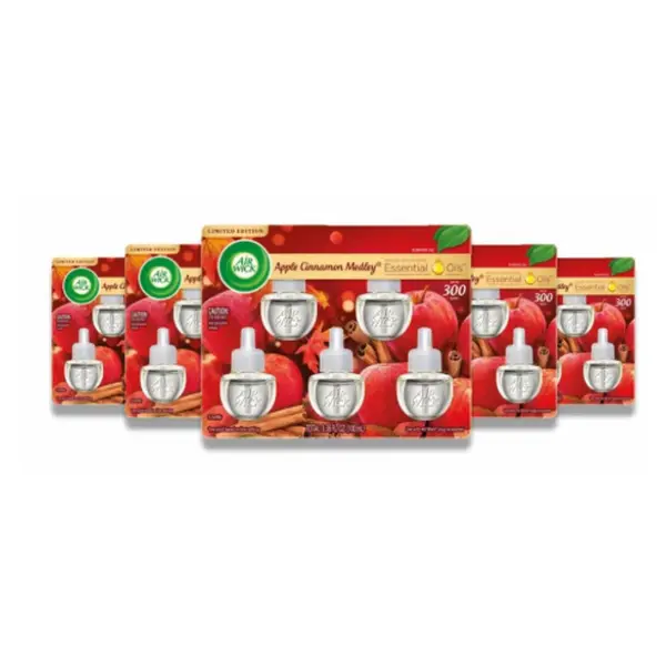 BULK-AIR WIC-SCENTED OIL-APPLE CINNAMON-3.38OZ-5 PACK
