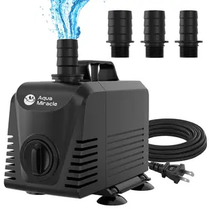 AquaMiracle Submersible Water Pump Aquarium Water Pump with Flow Control, Pond Pump Fountain Pump for Pond, Fountain, Waterfall, Statuary, Water feature, Hydroponics