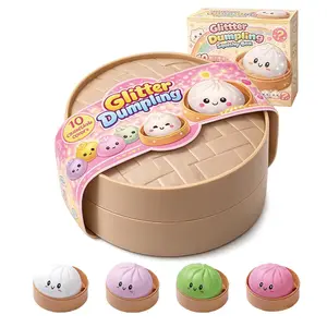 Dumpling Squishy 8cm- Dumpling Squishy Mystery Box Stress Relief Fidget Soft Squeeze Decompression Dough