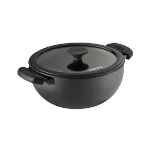 Utsava Pre-Seasoned Cast Iron Kadai with Lid