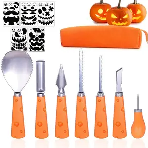 7 Packs Pumpkin Carving Kit with, (Halloween Pumpkin Carving Tools Set)