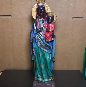 12-Inch Erzulie Dantor Loa 21 Divisions Vodoun Statue, Home Decor Ornament, Ornaments