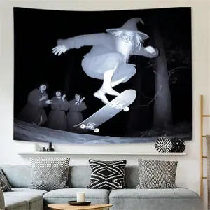 Tapestry  Skateboarding Old For Man Tapestry - Cool Sports Wall Hanging For Bedroom, Living Room, Dorm Decor | Washable Polyester | Available In 5 Sizes