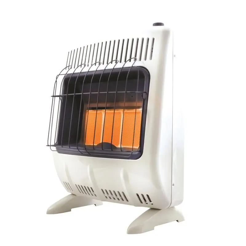 Mr. Heater 4031791 20000 BTU-H 700 Sq. ft. Comfort Collection Radiant Natural Gas & Liquid Propane Heater, Gray & White