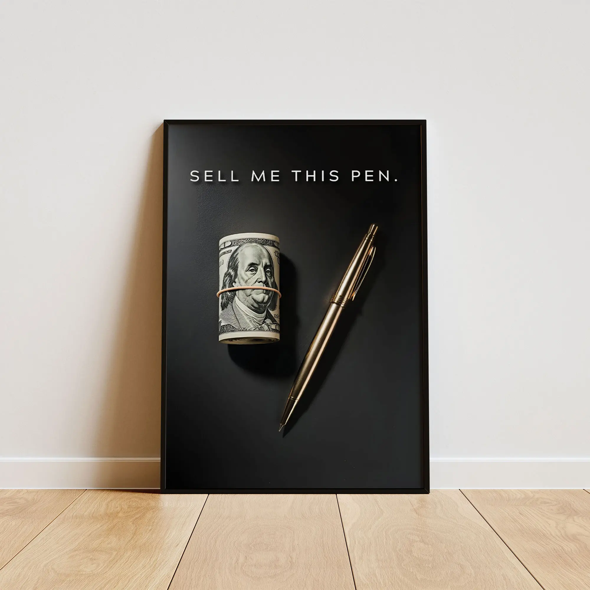 Sales Motivation Poster, Inspirational Office Wall Decor, Success Mindset Quote Print, Modern Business Typography Art, Entrepreneur Workspace Decor