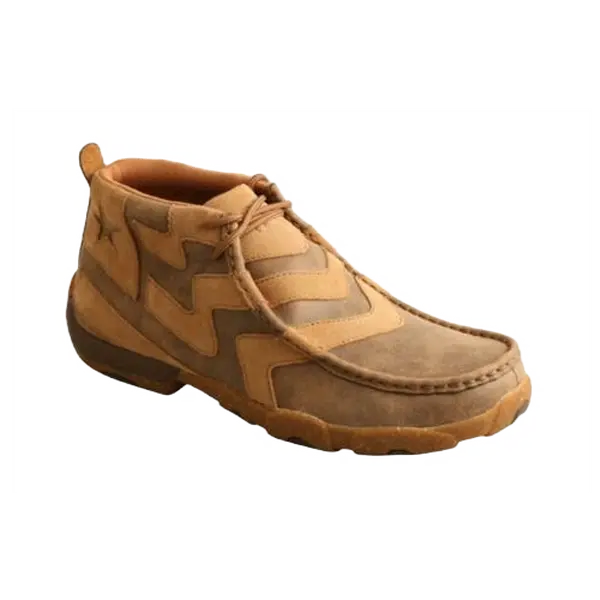 Twisted X® Men's Bomber Brown Lace Up Chukka Driving Moc MDM0089