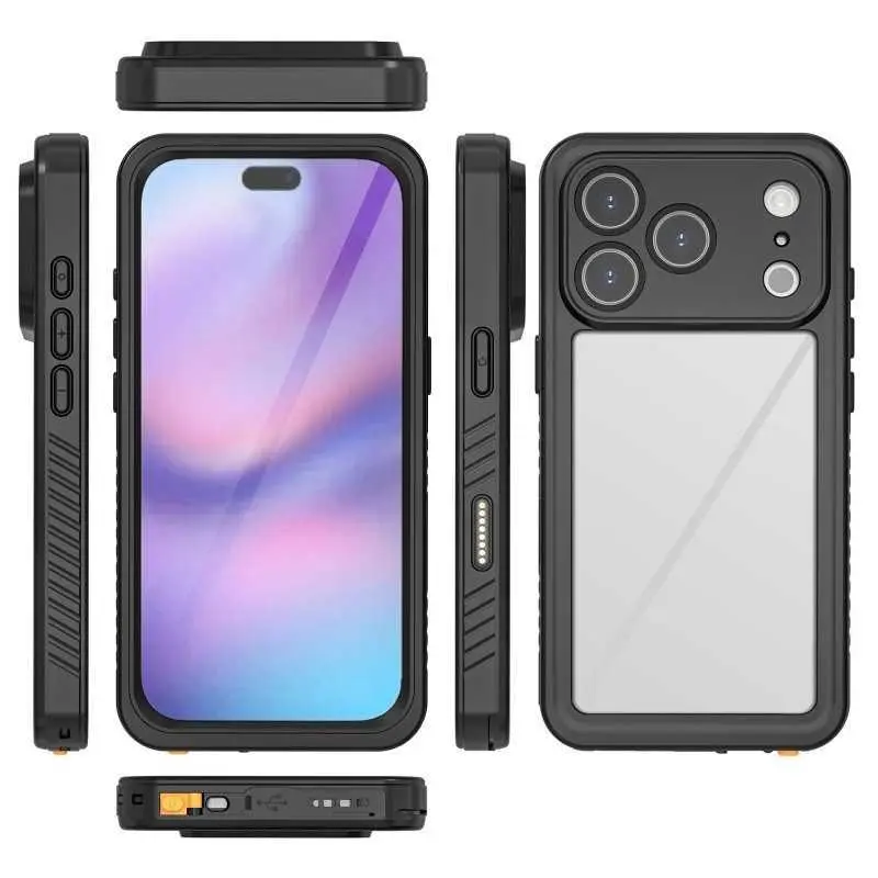 For iPhone 17 Waterproof Phone Case For iPhone 17 Pro Max Full Coverage Sealed Shockproof Dustproof Protective Case HNB83