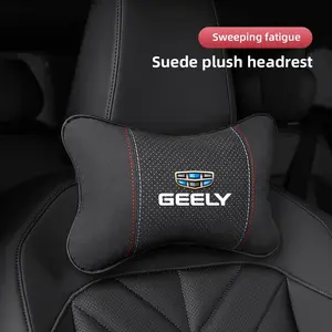 Car Headrest Neck Support Seat Lumbar Cushion Neck Pillow For Geely Atlas Coolray Emgrand X7 GT Tugella Preface Jingang ICON Boyue X6 X3 GS GL S1 X1 Okavango RADAR Jiaji GC9