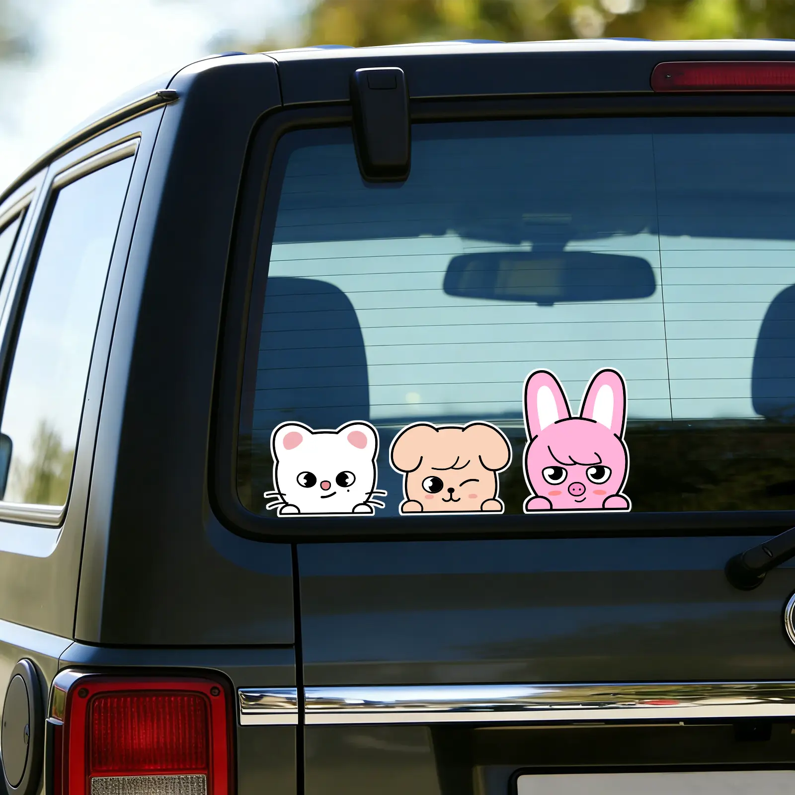 STAYSticker Decals Cartoon Car Decal accessories 4.5inch size, Stickers For Cars, Car Window Stickers