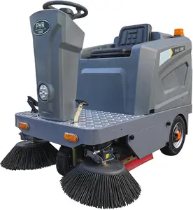 KARHDIR HO1280 50.4" Ride-On Floor Sweeper with 800W Brushless Motor, 92800 Sq Ft/H Coverage, 26.4Gal Large Capacity Hopper, 35° Hill Climb, Hydraulic Brake for Large Areas, Warehouses, Factories, 800W Motor
