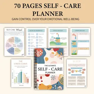 Self-Care Ultimate Planner Journal, Artistic Design for Daily Self-Love, Perfect for Organizing Your Life, Enhance Your Well-Being
