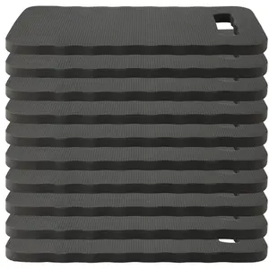 10 Pack Kneeling Pads, Foam Thick Knee Pad, Kneeler Mat for Long Hours, Baby Bath, Yoga, Prayer and (Black)