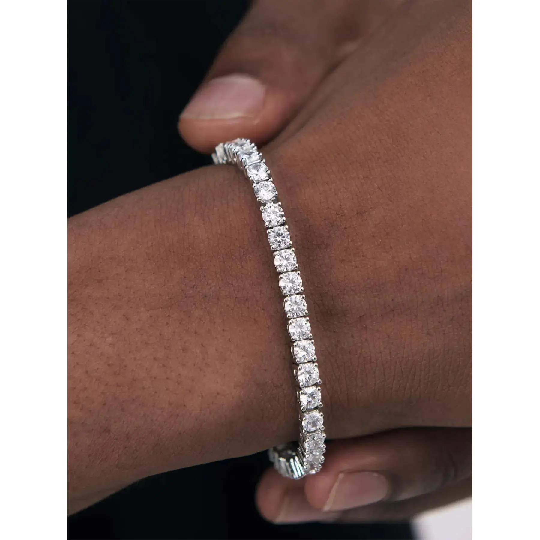 Summer Rhinestone Decorated Trendy Bangle, Elegant Fashion Accessories for Women & Men Daily Wear, Minimalist Aesthetic Jewelry Gift party perfect family durable stylish magnetic field unisex Adjustable Heart Rate Couples Set hypoallergenic metal healing
