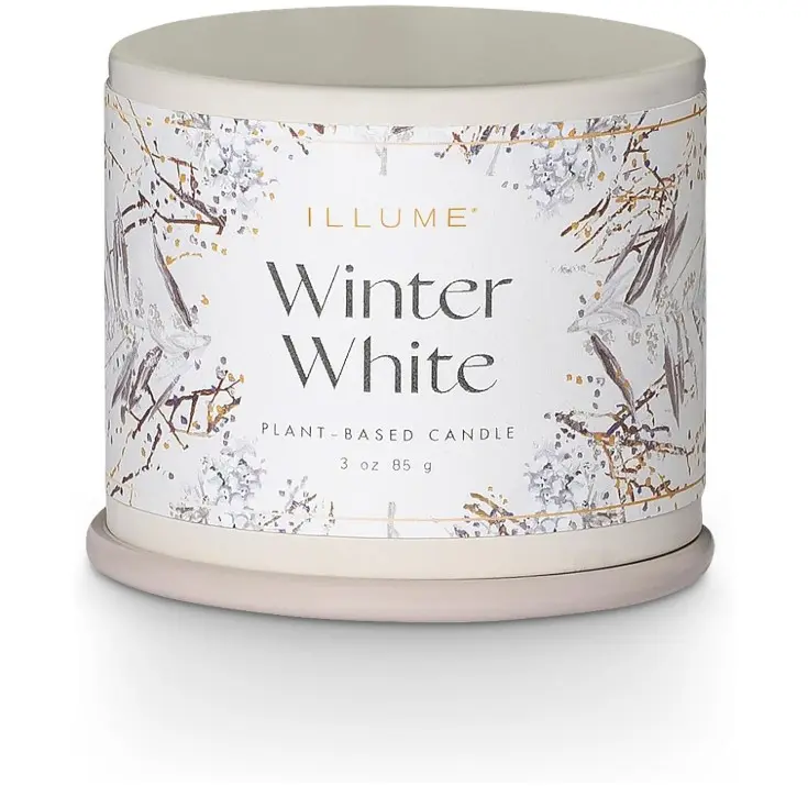 ILLUME Demi Vanity Tin Candle, Winter White