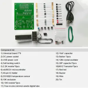 Soldering Practice Kits Temperature Sensor Module Electronic Kits Soldering Project Kit 0-99 ℃   (32 ℉ -210 ℉ )