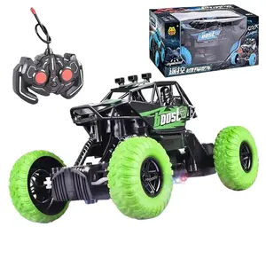 1:18 Scale RC Rock Crawler | 2.4GHz Off-Road Remote Control Car | All-Terrain RC Truck with LED Lights for Kids & Adults