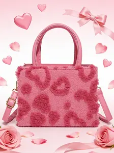 26 Valentine's Day Gift Sweet Heart Square Handbag Crossbody Bag, Women's Wallet, Lipstick Makeup Storage Bag, Commuter Work Bag, Fashionable Handbag, Fashionable Patterned Bag, Fashion Elegant Handbag