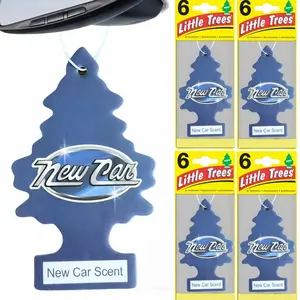 6pcs Little Trees Air Freshener, Car Scents, Car Fragrance, Car Hanging Tree Design Paper Trees, Home & Vehicle Air Purifier, Suitable for Cars, Homes, Trucks, Rvs
