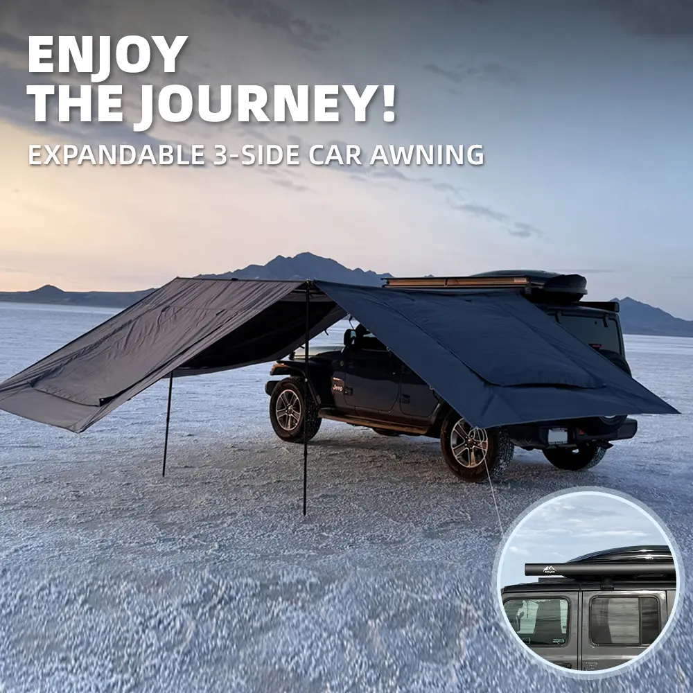 Ailuyun Awning Side/Front Wall, 300D Oxford Fabric, Waterproof Sunshade Windproof Panel, Expands Space & Enhances Privacy, Fits Ailuyun 2m/6.56ft Car Side Awning