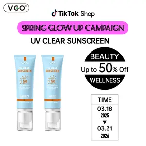 Buy one and get one free  VGO Sunscreen SPF 50/PA+++ 48g UV protection lightweight moisture -A2