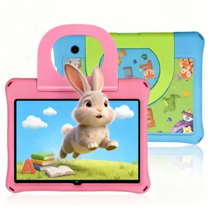 10.1 Inch Learning Tablet, Educational Tablet with 2.4G WiFi, GMS, Eye Protection Screen, Parental Monitoring, Educational APP, Dual Camera, Shockproof Case