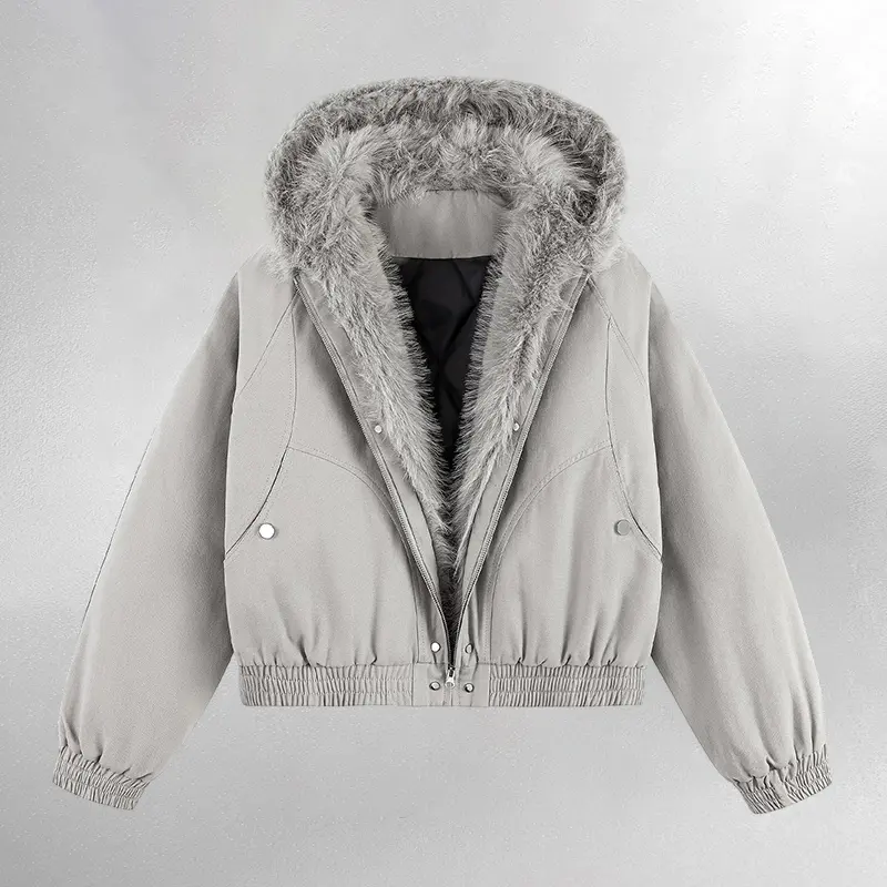 Men's Stylish Hooded Jacket Thickened Loose Comfortable Warm Coat Casual Couple Wear Winter Fits for Everyday & Couples Outings