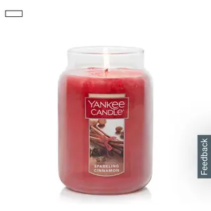 Yankee Candle Sparkling Cinnamon Original Large Scented Jar Candle, 22 oz