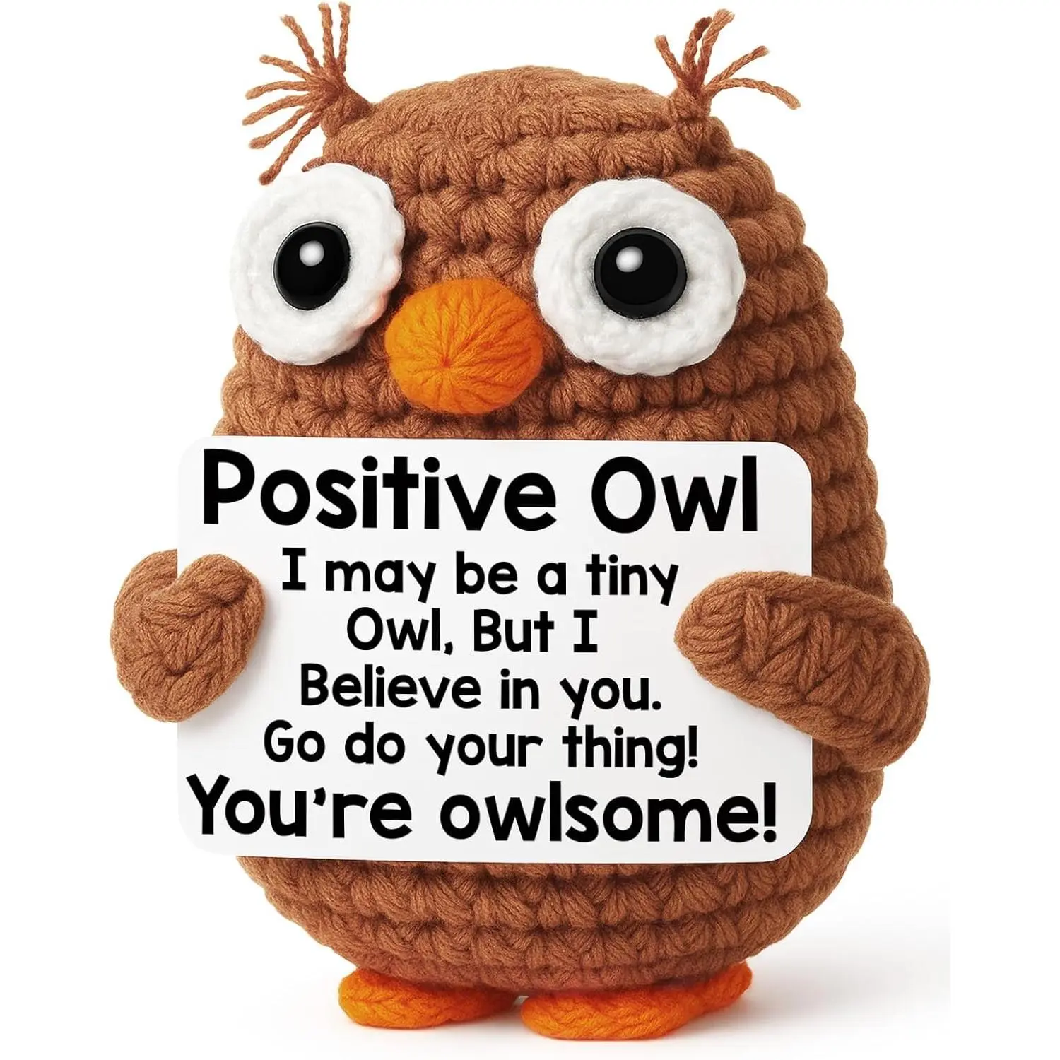 Cute Plastic Owl Trophy, Positive Motivational Award for Teens at Sports & Outdoor Events, Cute Owl, Positive Owl