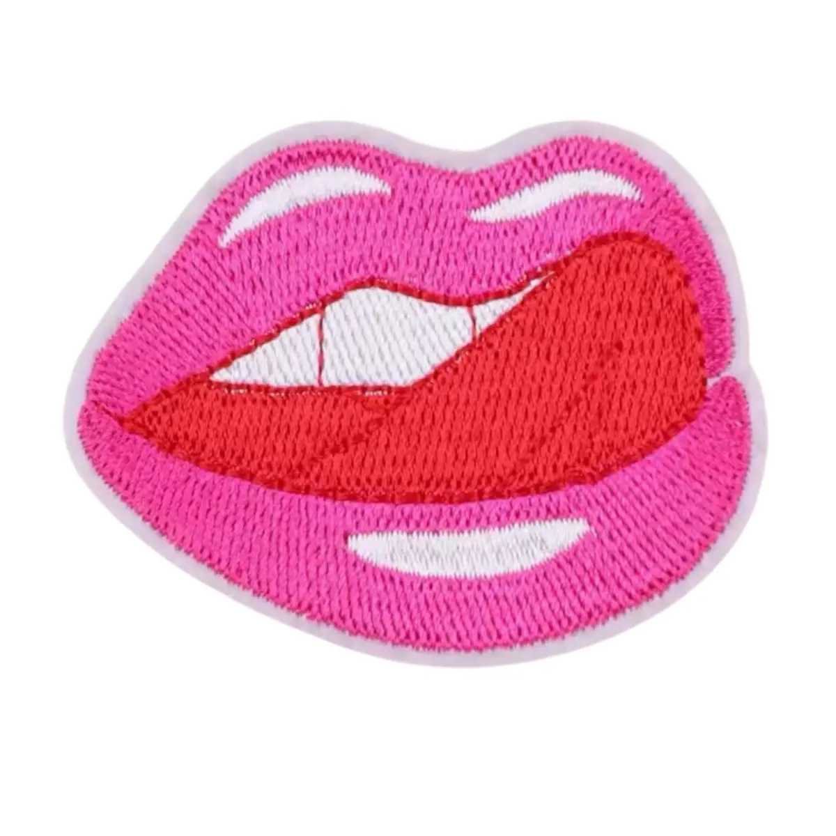 Pink Lip Iron On Patches for Clothing - Sexy Design for Home Fashion