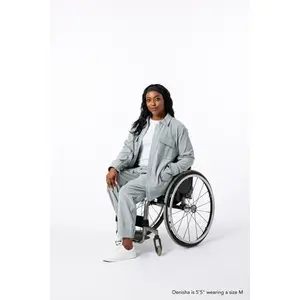 Stone Adult Full Zip Arm Access Felt Shacket
