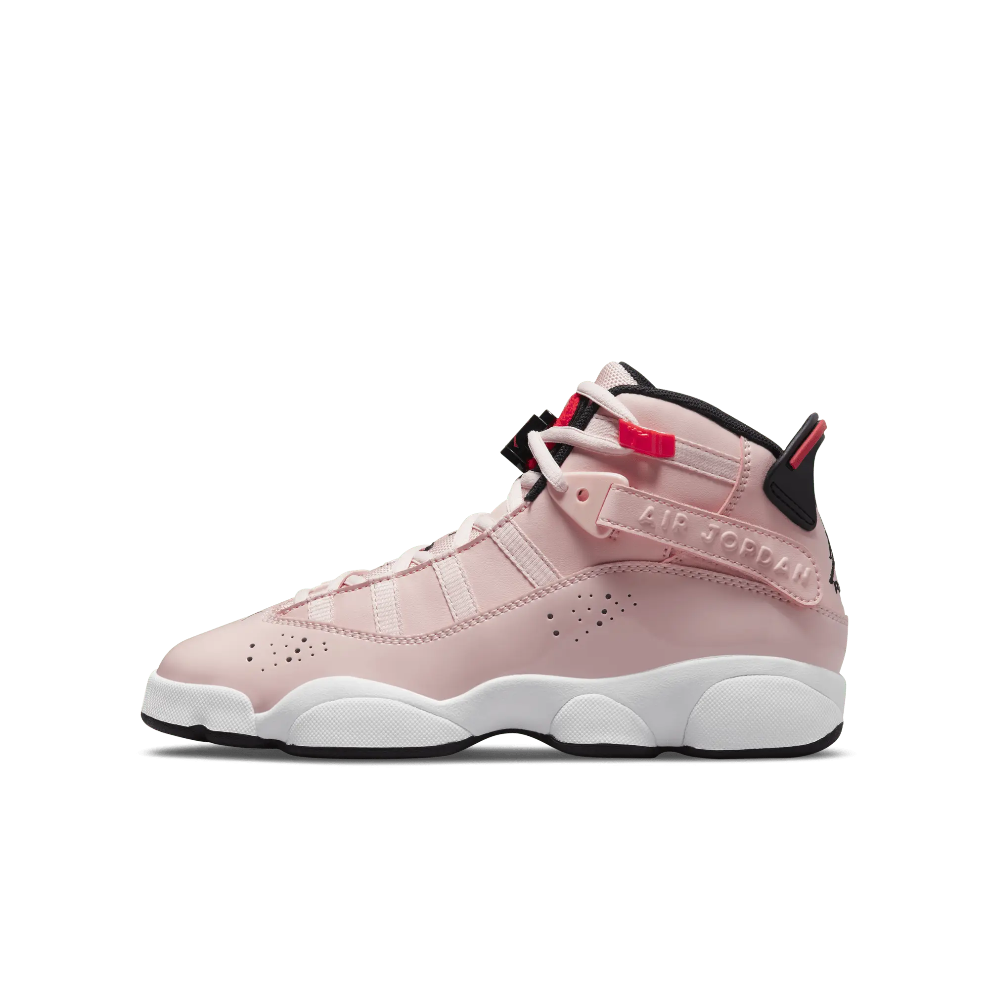 Air Jordan 6 Rings - Non Adult, Championship Series, Heavyweight Legacy, Cushioned Sole, Leather/Rubber, Lightweight Fit, Rings Theme, Leather Mix, Sport Shoes, Athletic Shoes, Fashionable Sports Shoes