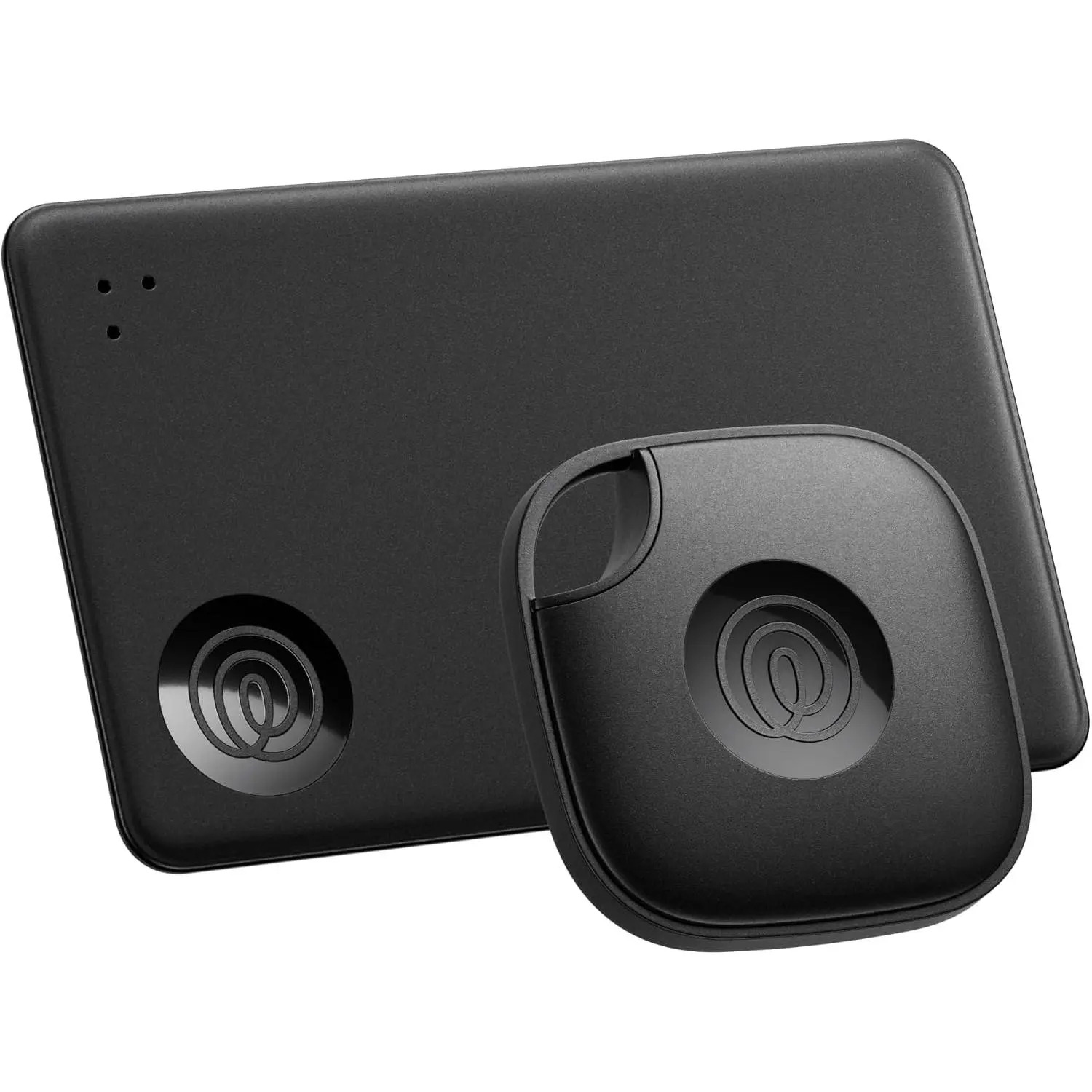 Slim Black Matte Tile Bluetooth Tracker Starter Pack - 13x10cm Mate Item Finder, IP68 Water-Resistant, Up to 3-Year Battery, Family Safety Feature, Works with Life360 App & iOS/Android for Keys, Wallets