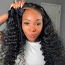 BLING HAIR Glueless Human Hair Lace Closure Wigs for Women, Pre-Plucked Pre-Cut Deep Wave Wigs (9x6, 7x5, 6x4 Sizes), Wet & Wavy Natural Hairline, Ready-to-Go for Back-to-School, Glueless Wigs sohochic