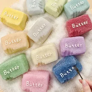 6-Color Sugar Butter Squishy Blind Box, Slow Rising Food Grade Silicone Squeeze Toy, Adult Stress Relief Surprise Fidget