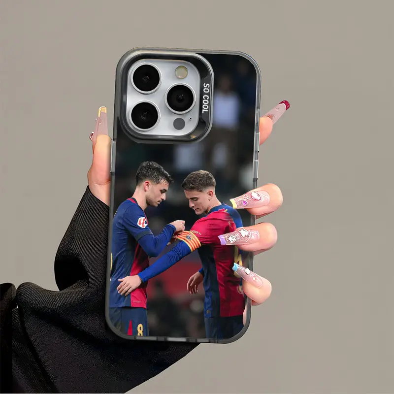 IPhone 17 Promax Pedri Phone Case Anti Drop Protective Case Suitable For iphone 16 15 14 13 SAMSUNG S26 S25 24 23 22 ULTRA Acrylic Football Phone Case
