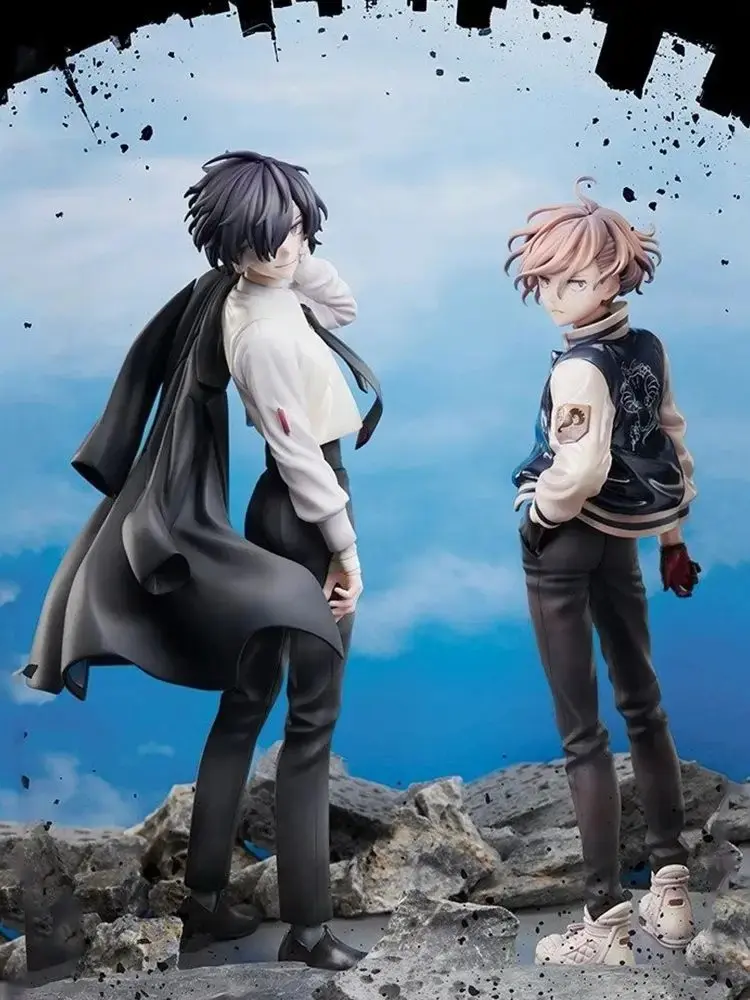 BSD Anime Figures Nakahara Chuuya Figure Dazai Osamu figures standing posture action figurine PVC collectibles Models Dolls 22cm