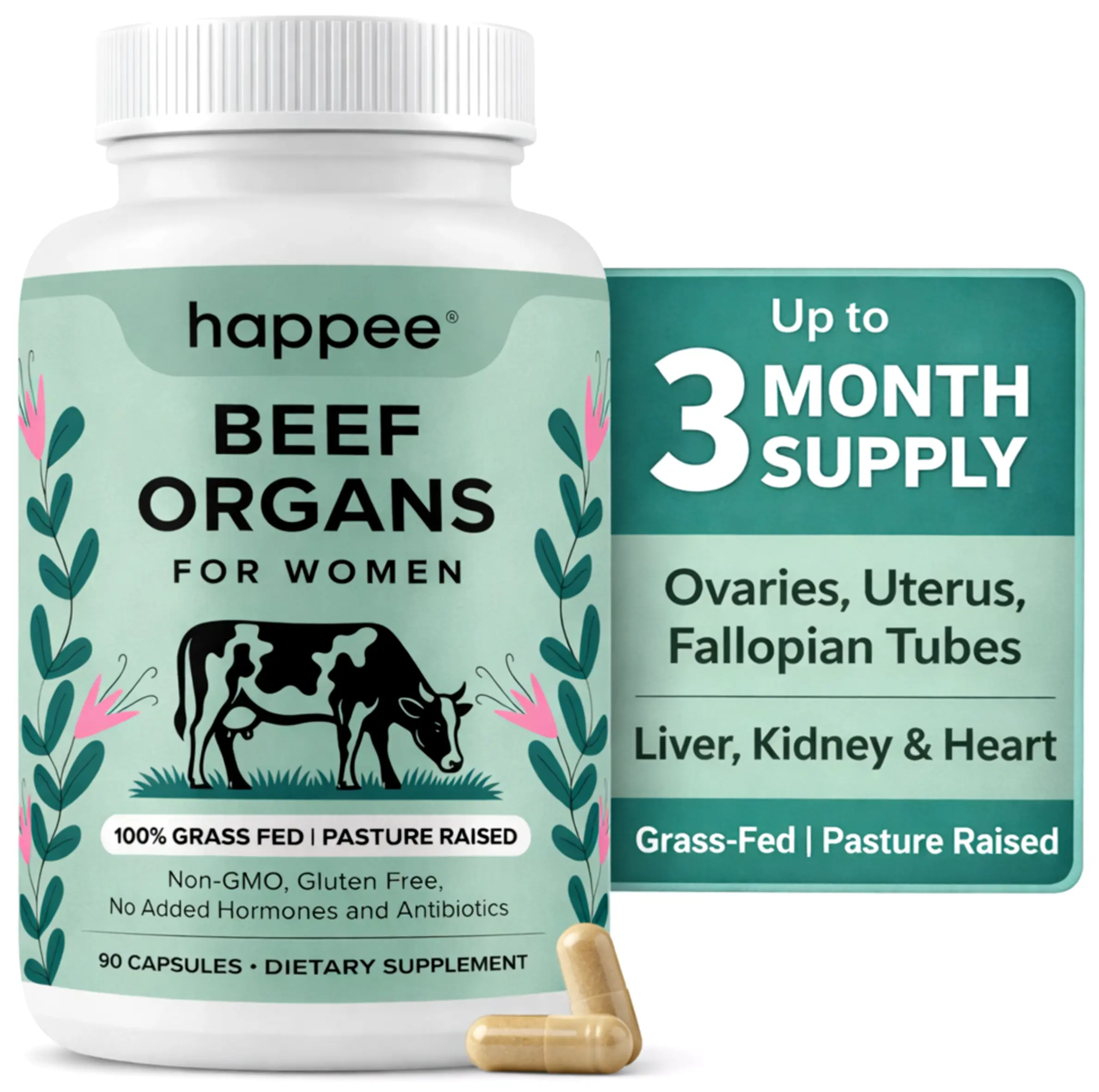 Beef Organ Supplement for Women - 5 Organ Superfood