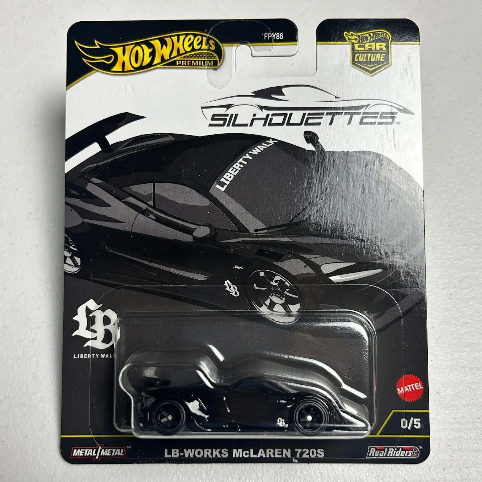 Hot Wheels 1:64 Car Culture Silhouettes LB-Works Mclaren 720S  0/5 Chase