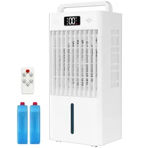 Garvee 3-in-1 Portable Evaporative Air Cooler – 10L Water Tank, 6 Speeds, 3 Modes, 12H Timer, 4 Ice Packs, Quiet & Energy Efficient, Remote & Touch Controls, Home/Bedroom/Office, US Plug 120V 45W
