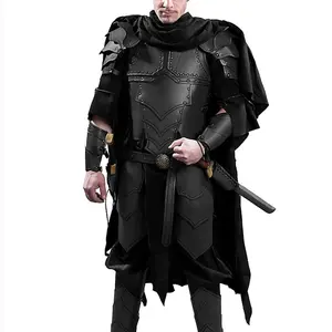 Samurai Armor Cosplay Costume, Synthetic Leather Menswear for Men's Special Occasion Clothing, Costumes